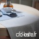 LinenMe Chemin de table en lin et coton Jazz à rayures Beiges 40 x 150 cm  Fabriqué dans l'Union Européenne - B00443ZJKA